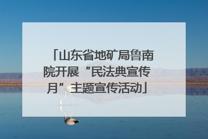 山东省地矿局鲁南院开展“民法典宣传月”主题宣传活动