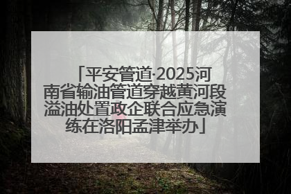平安管道·2025河南省输油管道穿越黄河段溢油处置政企联合应急演练在洛阳孟津举办