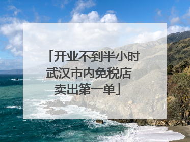 开业不到半小时 武汉市内免税店卖出第一单