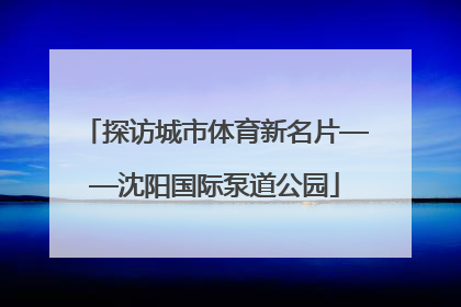 探访城市体育新名片——沈阳国际泵道公园