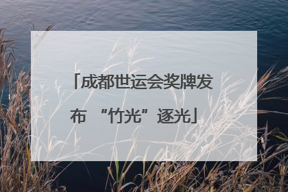 成都世运会奖牌发布 “竹光”逐光
