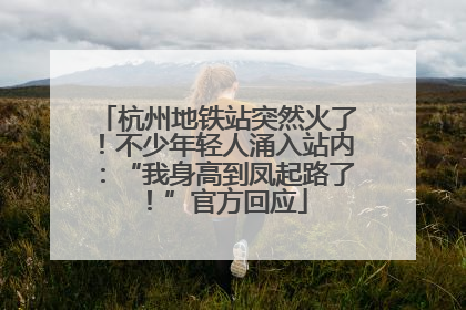 杭州地铁站突然火了！不少年轻人涌入站内：“我身高到凤起路了！”官方回应