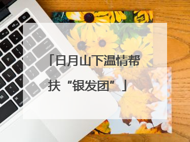 日月山下温情帮扶“银发团”