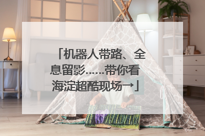机器人带路、全息留影……带你看海淀超酷现场→