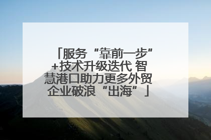 服务“靠前一步”+技术升级迭代 智慧港口助力更多外贸企业破浪“出海”