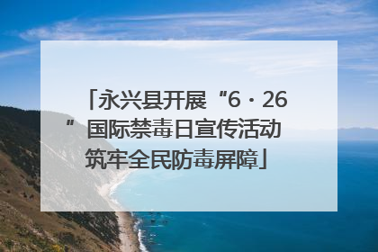 永兴县开展“6・26”国际禁毒日宣传活动 筑牢全民防毒屏障