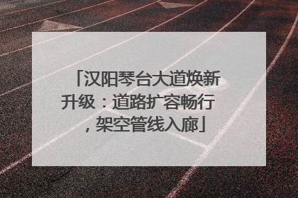 汉阳琴台大道焕新升级：道路扩容畅行，架空管线入廊
