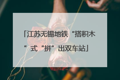 江苏无锡地铁“搭积木”式“拼”出双车站