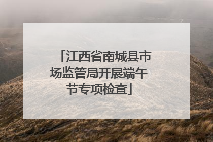 江西省南城县市场监管局开展端午节专项检查