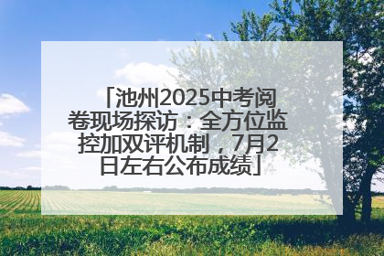 池州2025中考阅卷现场探访：全方位监控加双评机制，7月2日左右公布成绩
