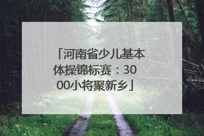 河南省少儿基本体操锦标赛：3000小将聚新乡