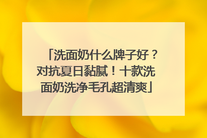 洗面奶什么牌子好？对抗夏日黏腻！十款洗面奶洗净毛孔超清爽
