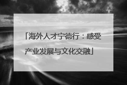 海外人才宁德行：感受产业发展与文化交融
