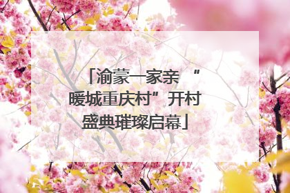 渝蒙一家亲 “暖城重庆村”开村盛典璀璨启幕