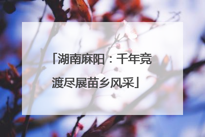 湖南麻阳：千年竞渡尽展苗乡风采