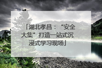 湖北孝昌：“安全大集”打造一站式沉浸式学习现场