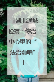 湖北通城检察：综治中心里的“法治前哨”