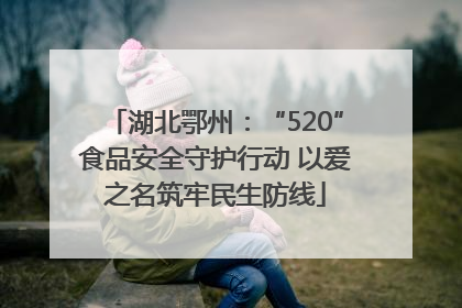 湖北鄂州：“520”食品安全守护行动 以爱之名筑牢民生防线