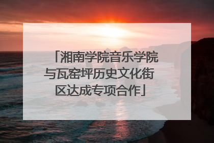 湘南学院音乐学院与瓦窑坪历史文化街区达成专项合作