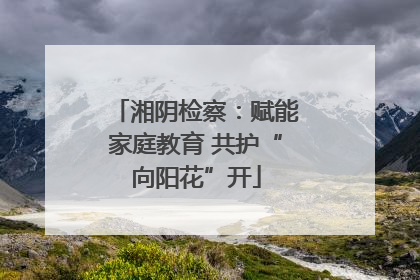 湘阴检察：赋能家庭教育 共护“向阳花”开