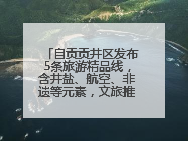 自贡贡井区发布5条旅游精品线，含井盐、航空、非遗等元素，文旅推荐官也正在报名选拔中