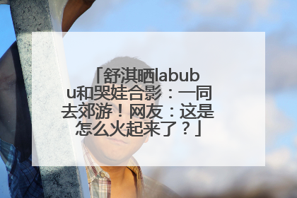 舒淇晒labubu和哭娃合影：一同去郊游！网友：这是怎么火起来了？