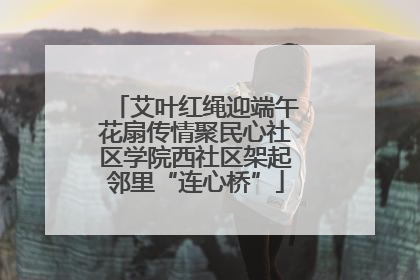 艾叶红绳迎端午花扇传情聚民心社区学院西社区架起邻里“连心桥”