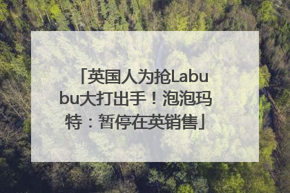 英国人为抢Labubu大打出手！泡泡玛特：暂停在英销售
