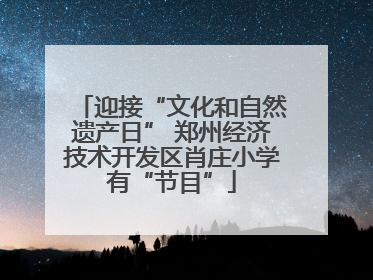 迎接“文化和自然遗产日” 郑州经济技术开发区肖庄小学有“节目”
