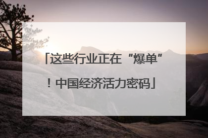这些行业正在“爆单”！中国经济活力密码