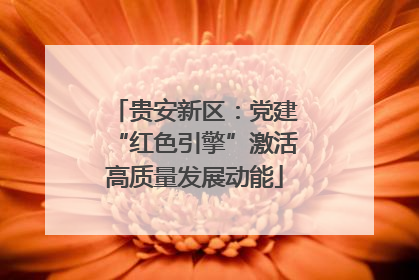 贵安新区：党建“红色引擎”激活高质量发展动能