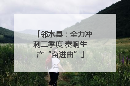 邻水县：全力冲刺二季度 奏响生产“奋进曲”