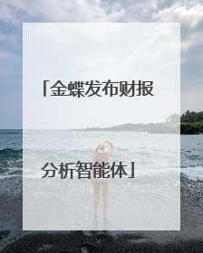 金蝶发布财报分析智能体