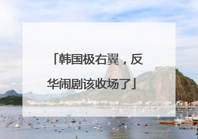 韩国极右翼，反华闹剧该收场了