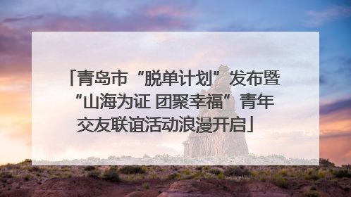 青岛市“脱单计划”发布暨“山海为证 团聚幸福”青年交友联谊活动浪漫开启
