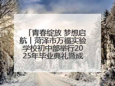 青春绽放 梦想启航丨菏泽市万福实验学校初中部举行2025年毕业典礼暨成长礼赞活动