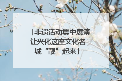 非遗活动集中展演 让兴化这座文化名城“靓”起来