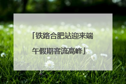 铁路合肥站迎来端午假期客流高峰