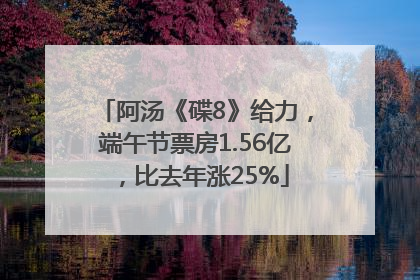 阿汤《碟8》给力，端午节票房1.56亿，比去年涨25%