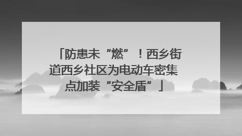 防患未“燃”！西乡街道西乡社区为电动车密集点加装“安全盾”