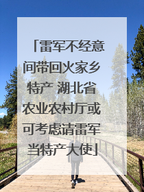 雷军不经意间带回火家乡特产 湖北省农业农村厅或可考虑请雷军当特产大使