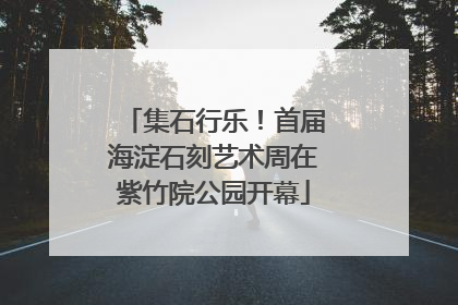 集石行乐！首届海淀石刻艺术周在紫竹院公园开幕