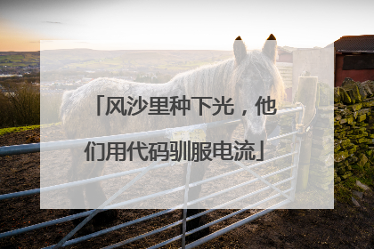 风沙里种下光，他们用代码驯服电流