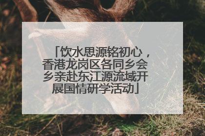饮水思源铭初心，香港龙岗区各同乡会乡亲赴东江源流域开展国情研学活动