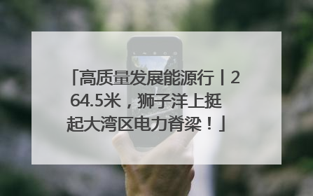 高质量发展能源行丨264.5米，狮子洋上挺起大湾区电力脊梁！