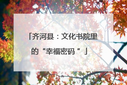 齐河县：文化书院里的“幸福密码 ”