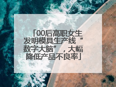 00后高职女生发明模具生产线“数字大脑”，大幅降低产品不良率