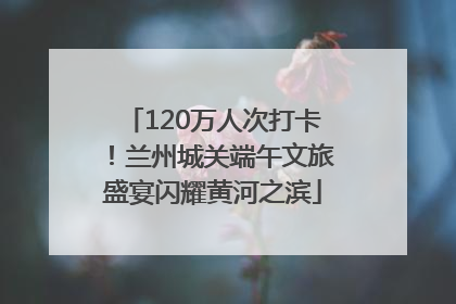 120万人次打卡！兰州城关端午文旅盛宴闪耀黄河之滨