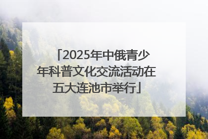 2025年中俄青少年科普文化交流活动在五大连池市举行