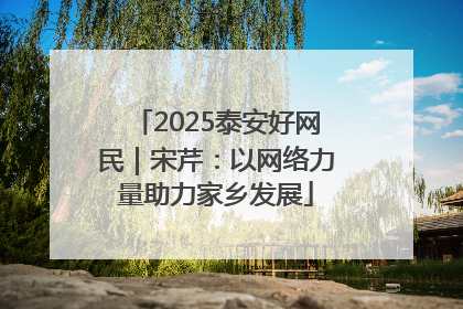 2025泰安好网民｜宋芹：以网络力量助力家乡发展